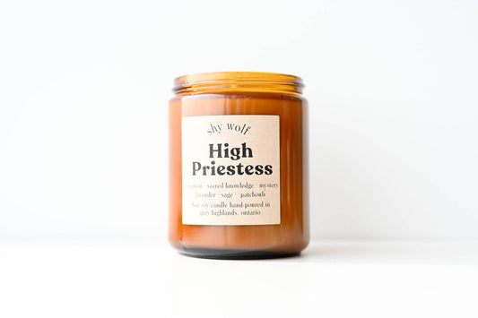 Tarot Card Candle - High Priestess