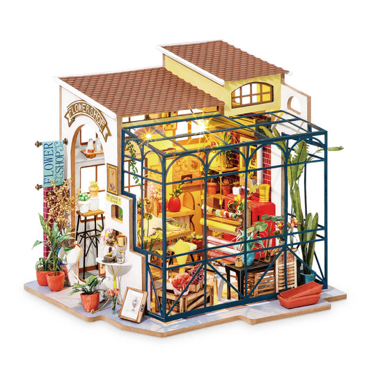 DIY Miniature House Kit: Flower Shop
