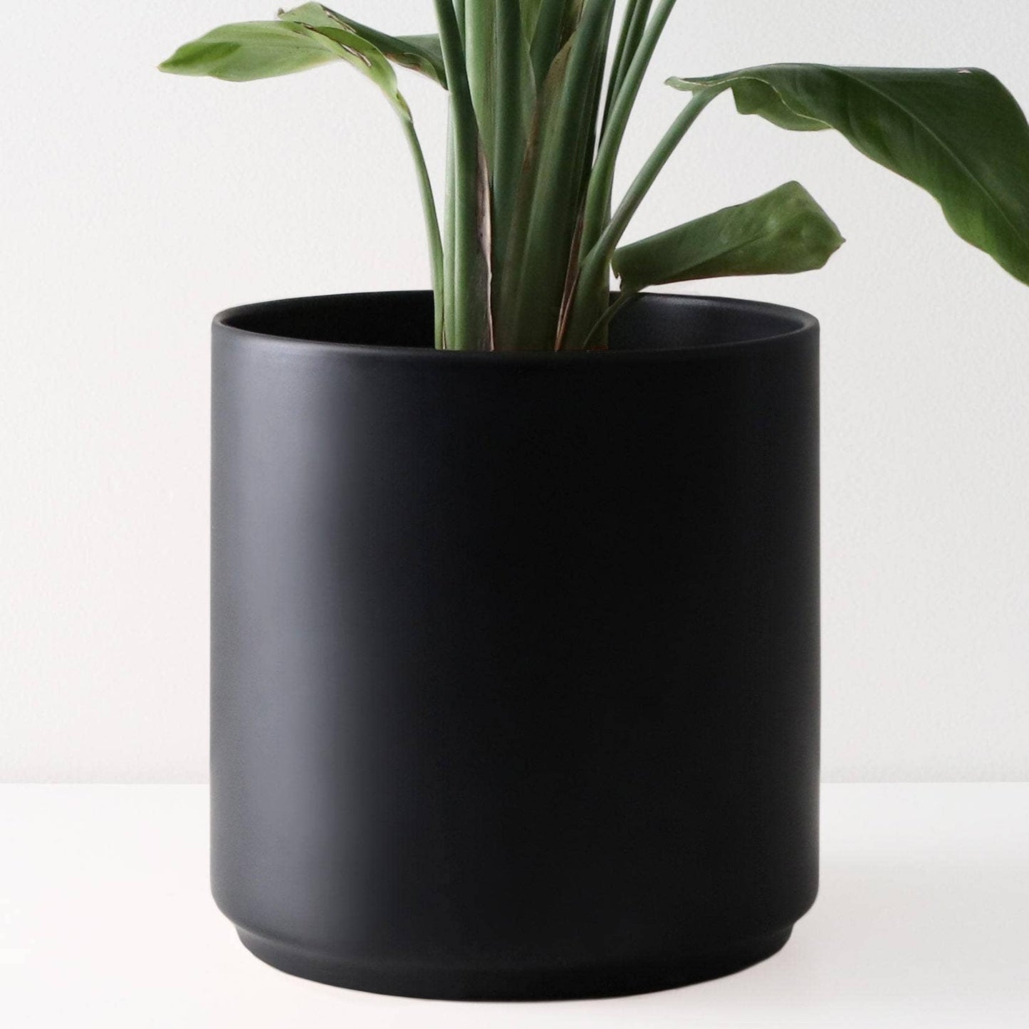 Modern Ceramic Planter - Black