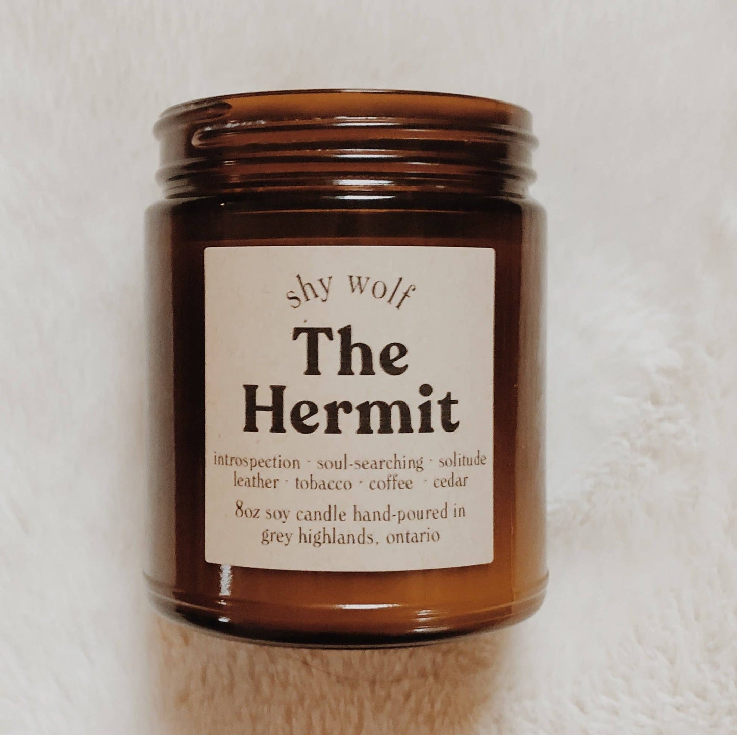 Tarot Card Candle - The Hermit