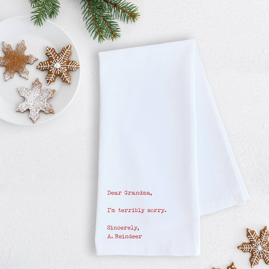 Dear Grandma - Tea Towel - Holiday