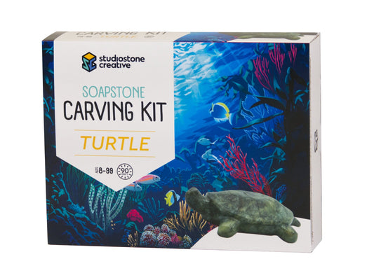 Turtle Soapstone Carving & Whittling
