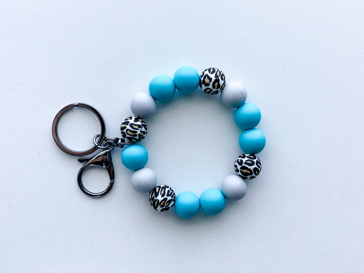 Hands-Free Silicone Bead Keychain Wristlet - Asst Colors