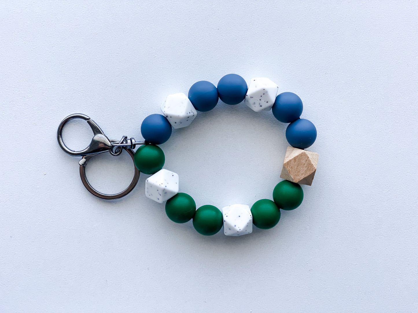 Hands-Free Silicone Bead Keychain Wristlet - Asst Colors