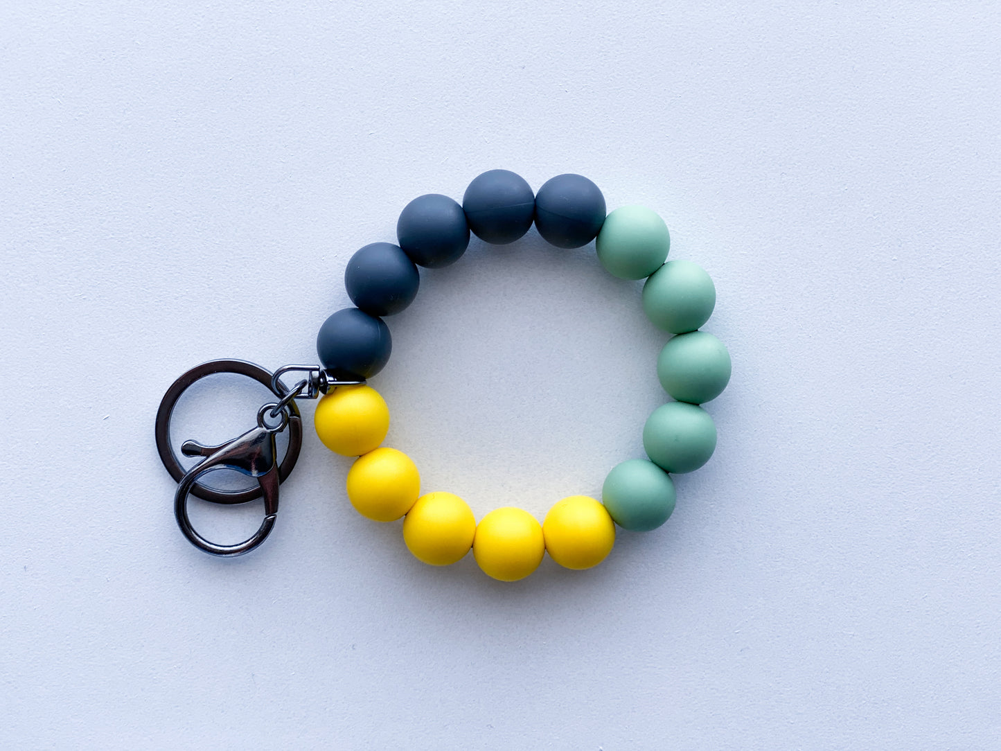 Hands-Free Silicone Bead Keychain Wristlet - Asst Colors